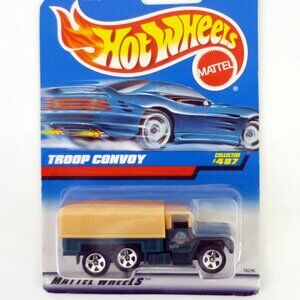 Hot Wheels Troop Convoy #487 Green Die-Cast Truck 1998